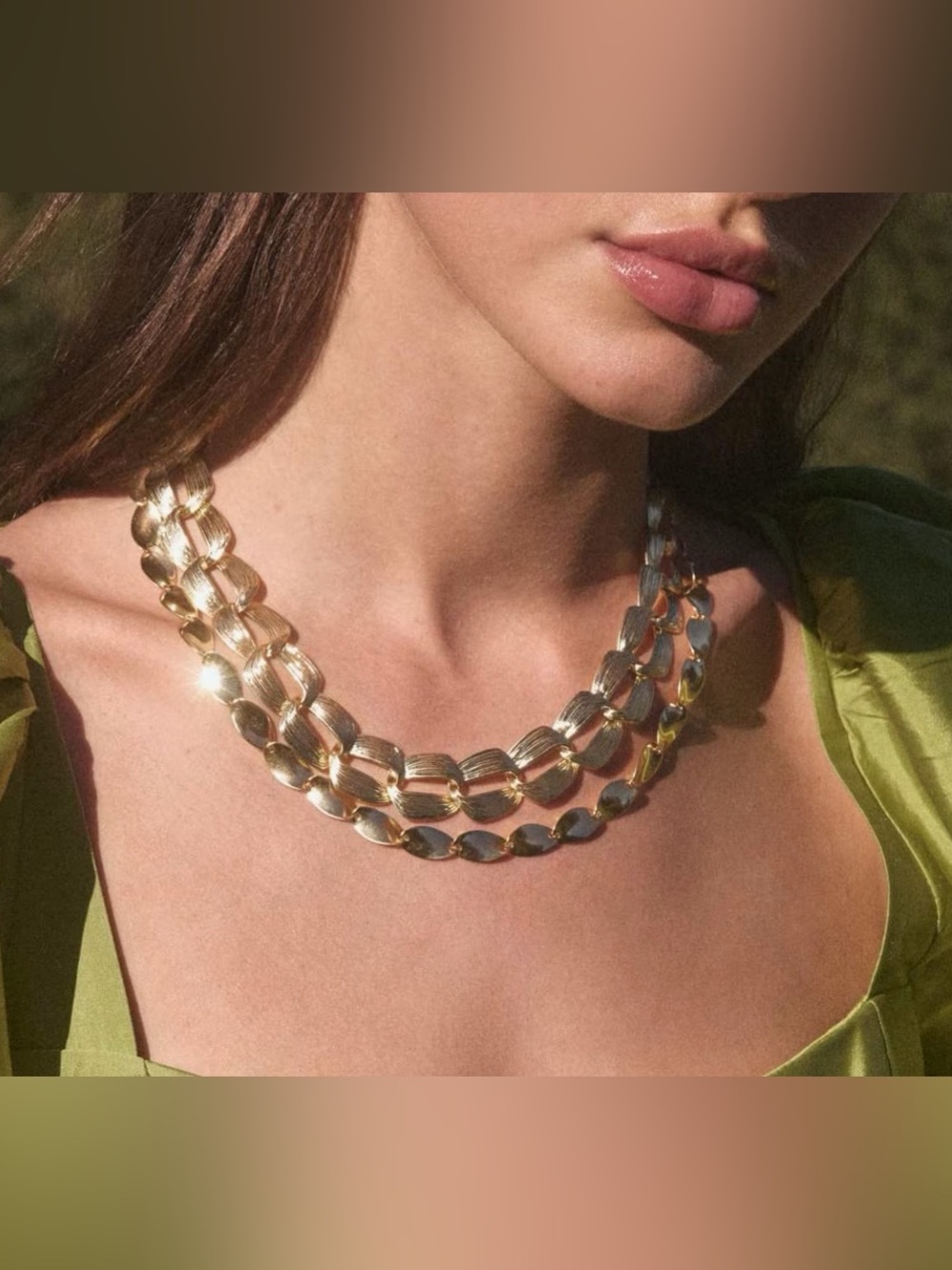 NWT Kendra Scott, Kira Gold Chain Multi Strand Necklace